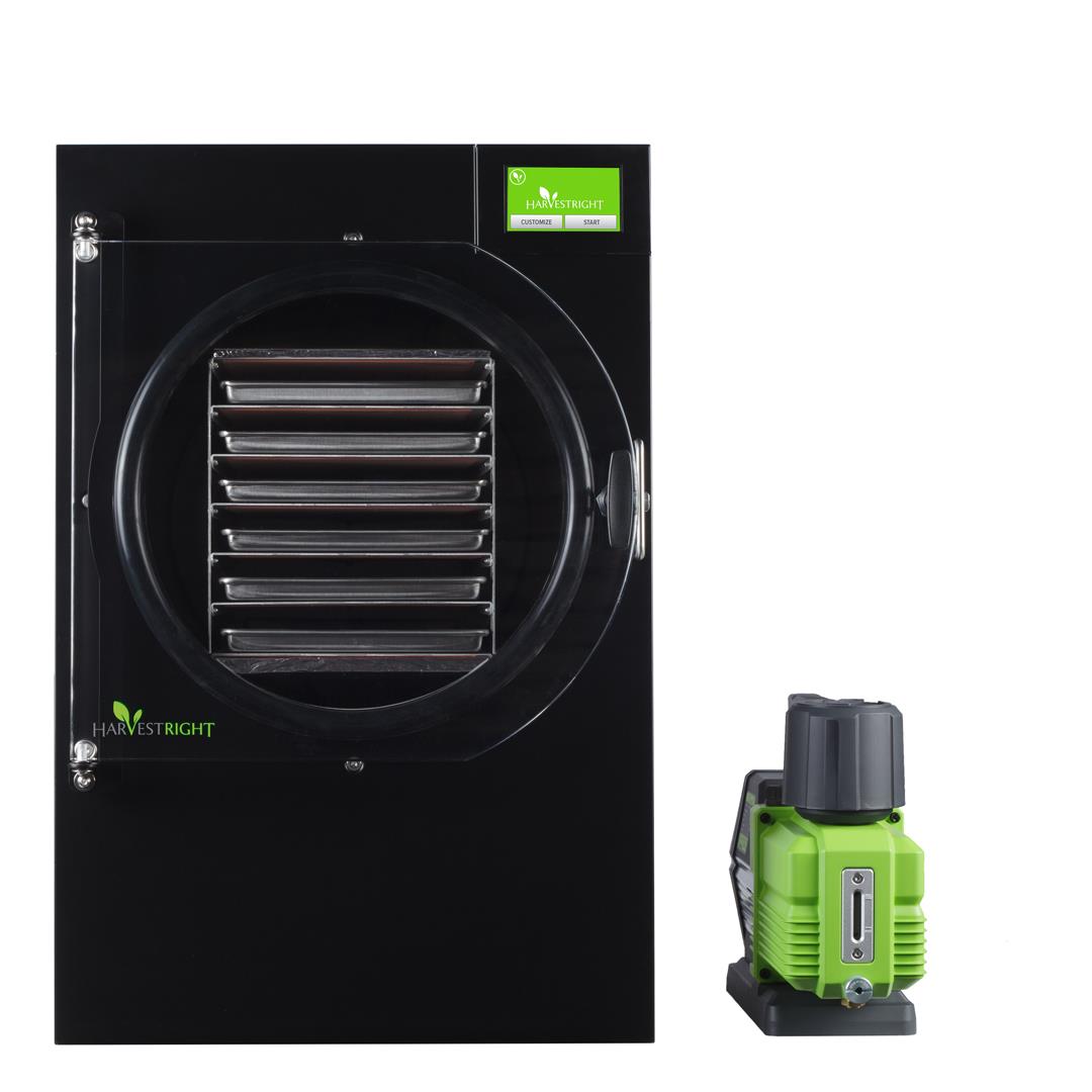 Refurbished Harvest Right PRO Large Home Freeze Dryer – Black (6-Tray) with Premier Industrial Pump