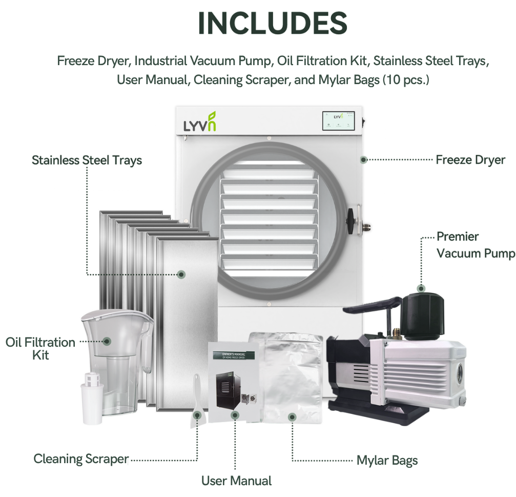 LYVN™ Home Freeze Dryer Large White, 7 Tray Model