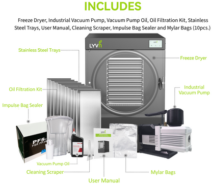 LYVN™ Commercial Freeze Dryer X-Large Black, 10 Tray Model
