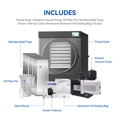 LYVN™ Commercial Freeze Dryer Large Black, 7 Tray Model
