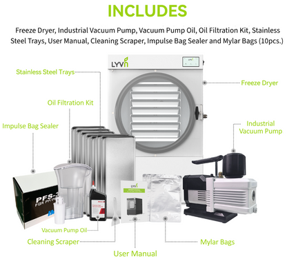 LYVN™ Commercial Freeze Dryer Large White, 7 Tray Model