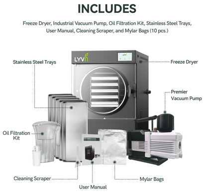 LYVN™ Home Freeze Dryer Medium Black, 5 Tray Model