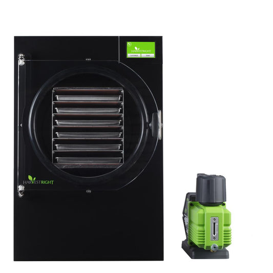 Refurbished Harvest Right PRO Large Home Freeze Dryer – Black (6-Tray) with Premier Industrial Pump